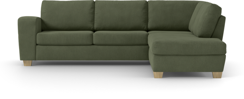 Friday - 2,5-sits soffa med divan höger - Grön