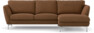 Madison Lux - 2-sits soffa med schäslong höger - Brun