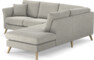 Eden - 2-sits soffa med divan - Grå