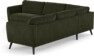 Bridge - Hörnsoffa, 3+3-sits - Grön