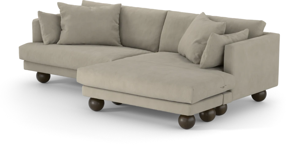 Harper - 4-sits med schäslong XL höger - Beige
