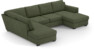 Friday - 3-sits soffa med divan vänster och schäslong höger - Grön