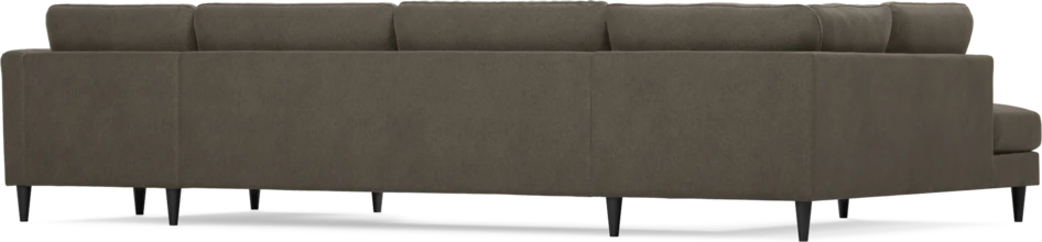 Bridge - 3-sits soffa med divan vänster och schäslong höger - Brun