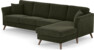 Eden - 3-sits soffa med schäslong - Grön