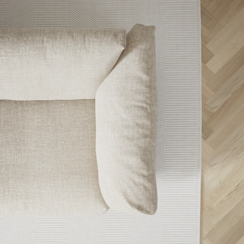 Cherrie - 4-sits soffa, fast klädsel - Beige