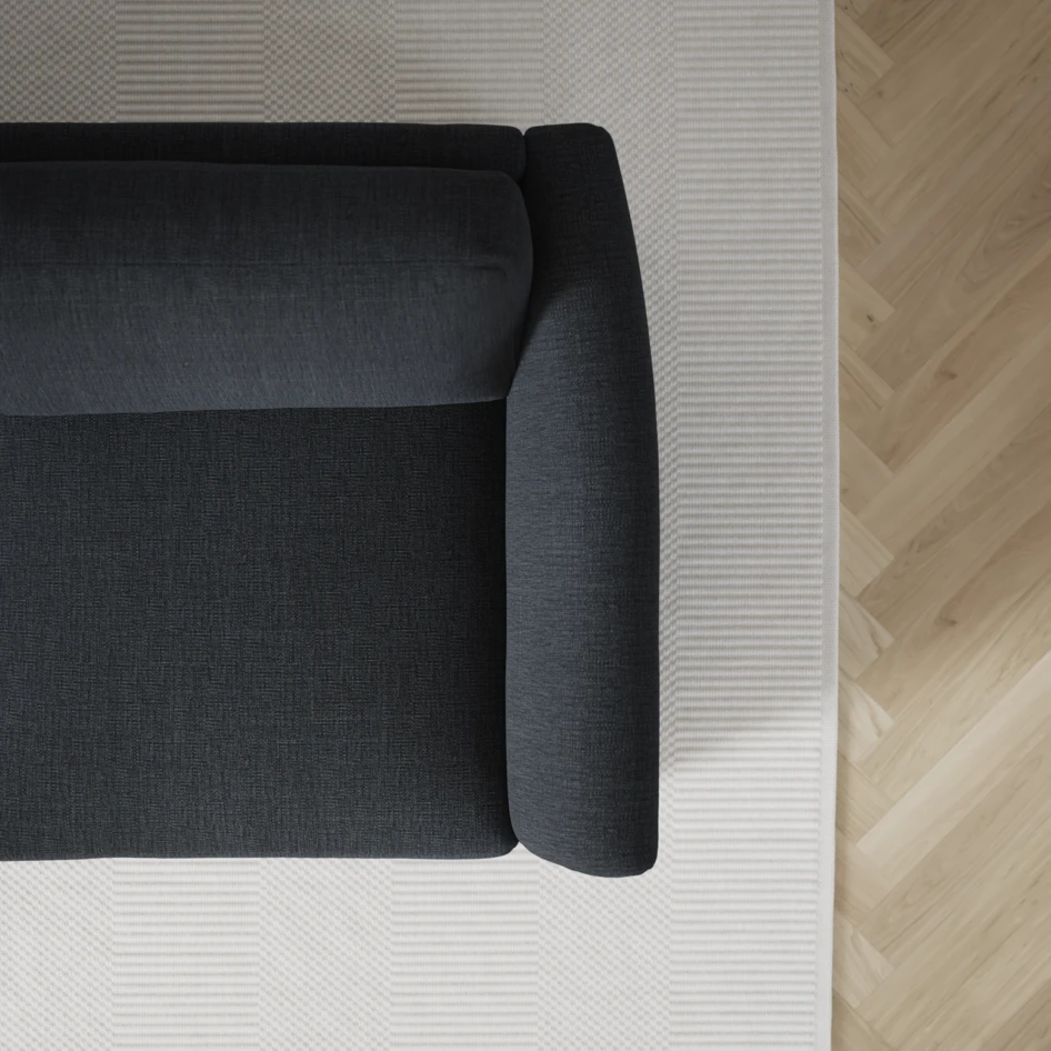 Öland - Bäddsoffa med divan höger - Blå
