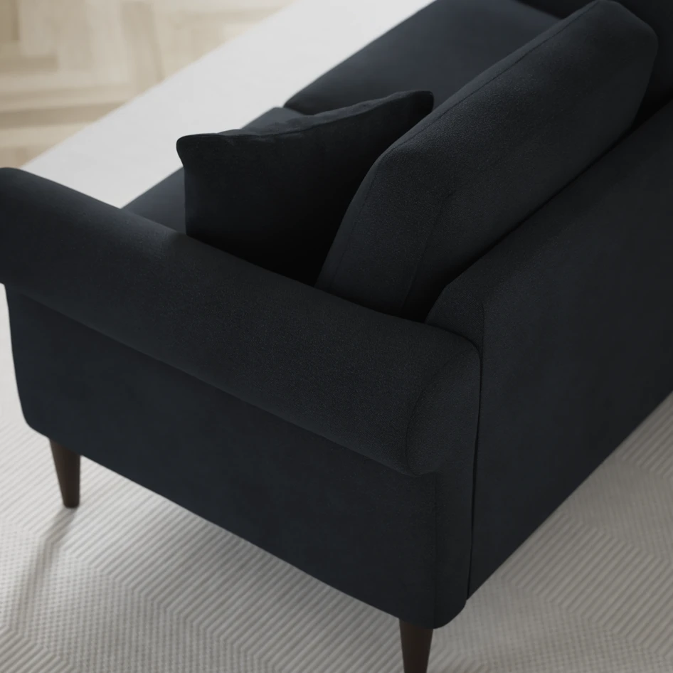 Eden - 2,5-sits soffa svängd - Blå