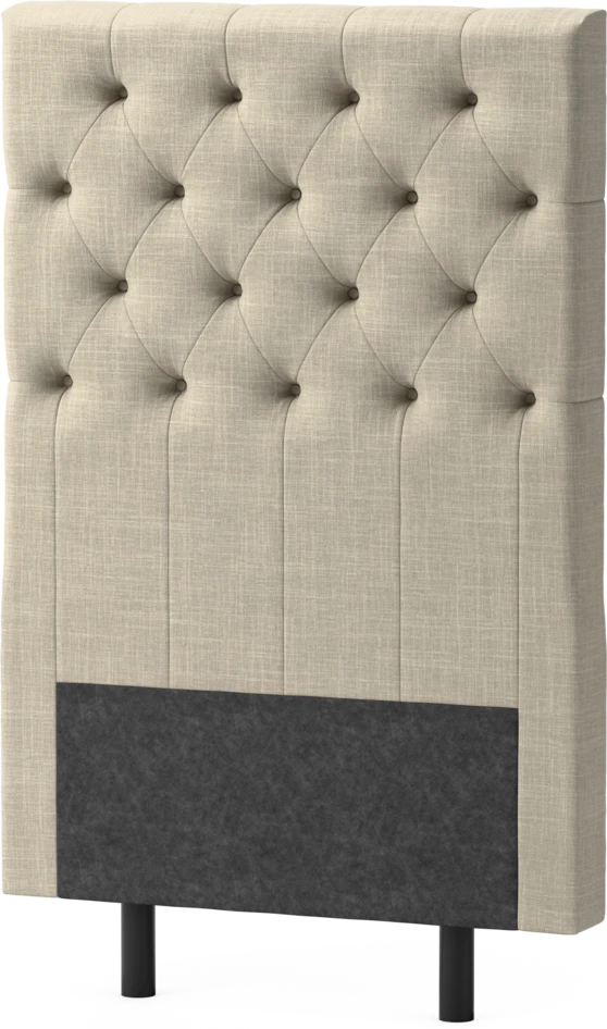 Delux Pikerad XL - Sänggavel, 90-210 cm - Beige