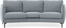 Madison - 3-sits soffa svängd, 70 cm - Blå