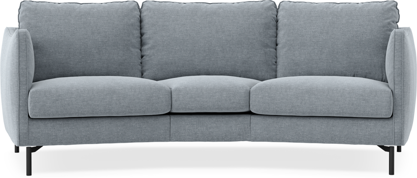 Madison - 3-sits soffa svängd, 70 cm - Blå