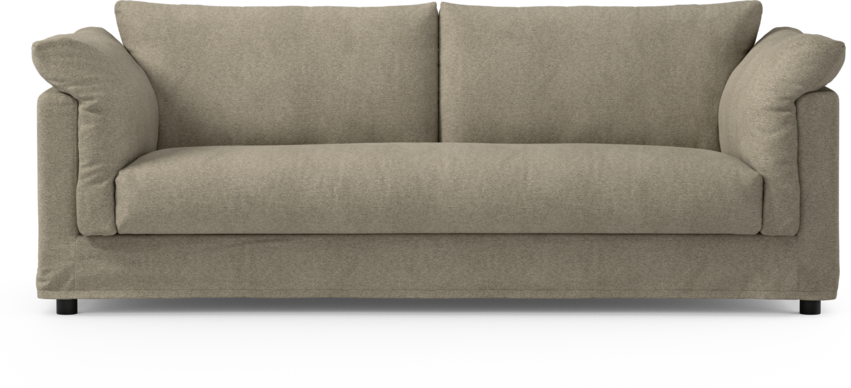 Cherrie - 3-sits soffa, hel dyna och kappa - Grå