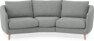 Madison - 3-sits soffa svängd, 70 cm - Grå