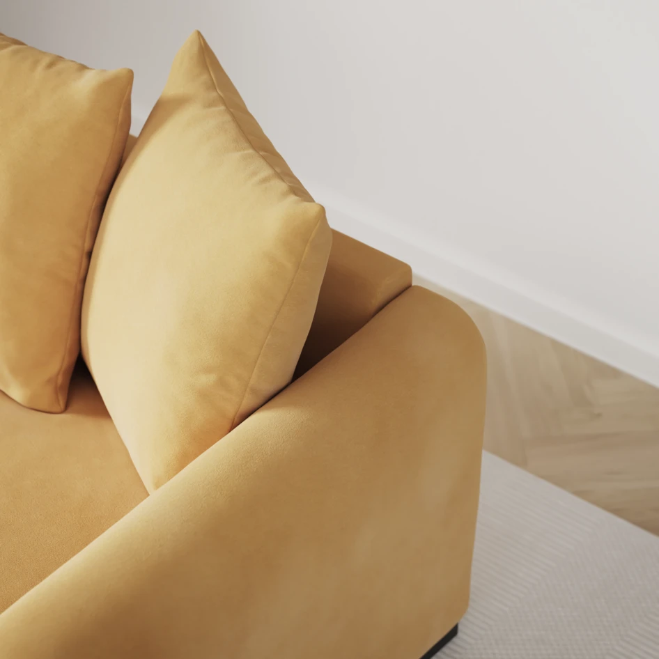 Town - 3-sits soffa - Gul