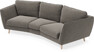 Madison - 3-sits soffa svängd, 70 cm - Grå