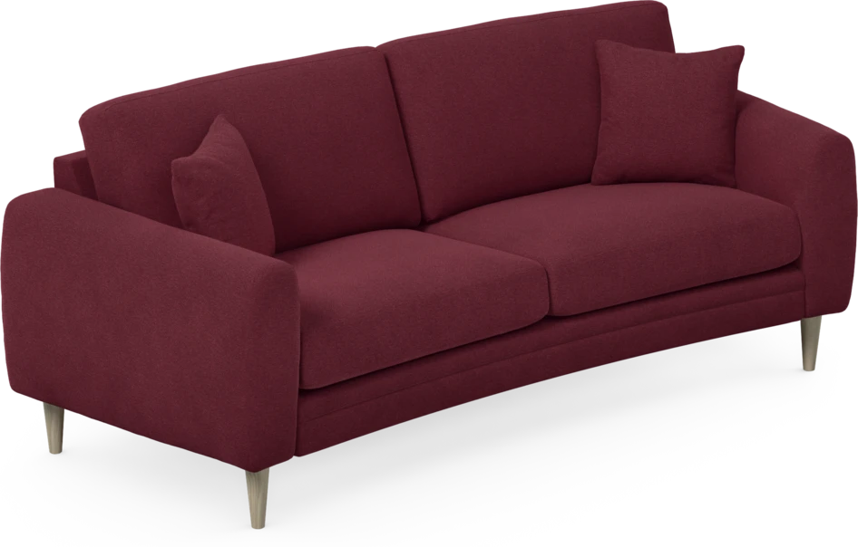 Eden - 2,5-sits soffa svängd - Röd