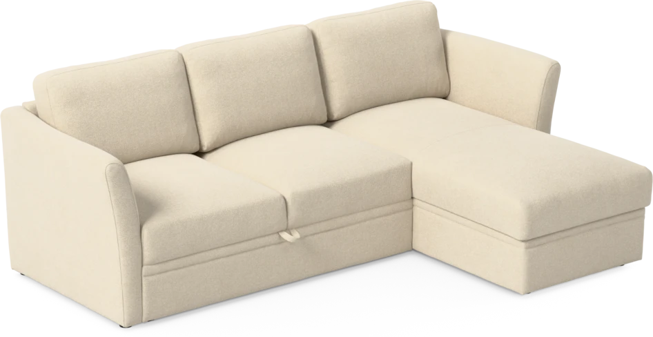 Öland - Bäddsoffa med schäslong höger - Beige