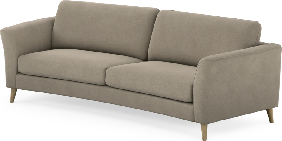Bridge - 3-sits soffa svängd - Beige