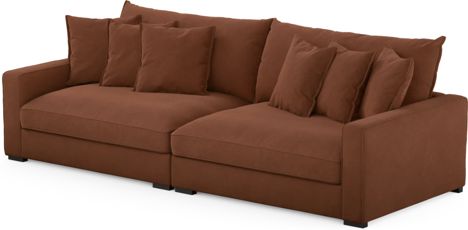 Rossi - 4-sits soffa - Orange
