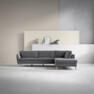 County - 2,5-sits soffa med divan höger - Grå