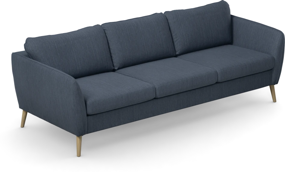 County - 3-sits soffa - Blå