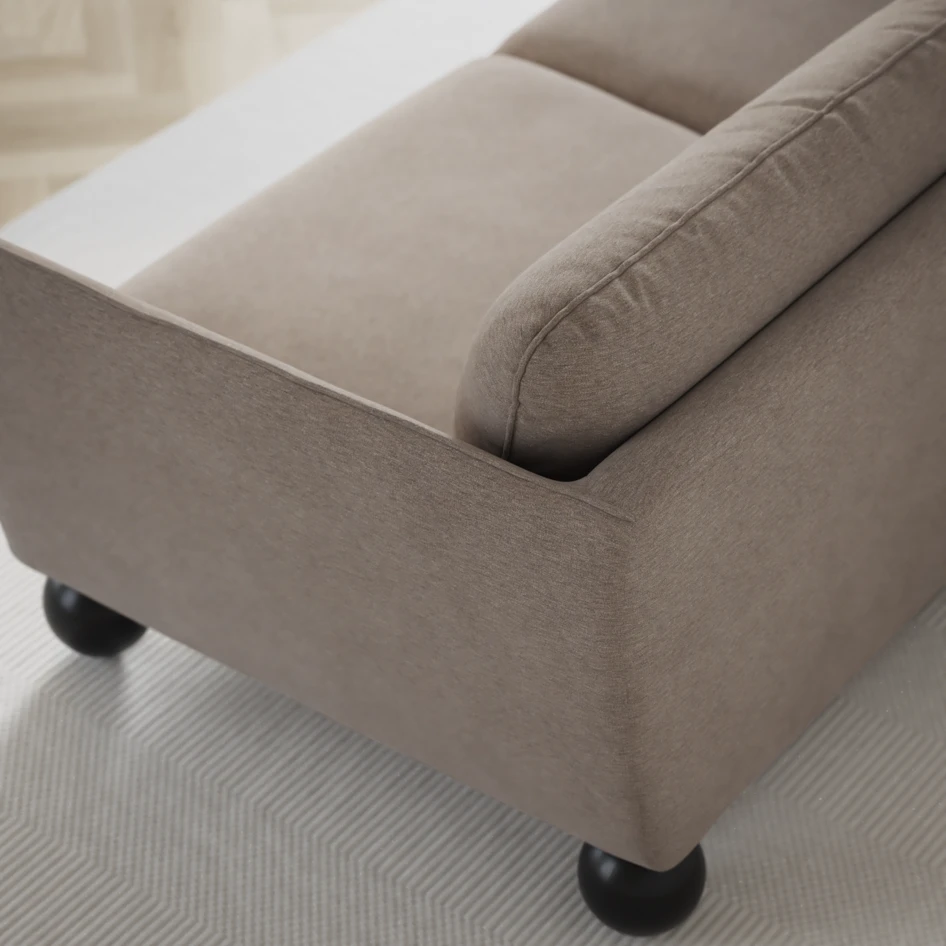Madison Lux - 2-sits soffa med divan vänster och schäslong höger - Beige