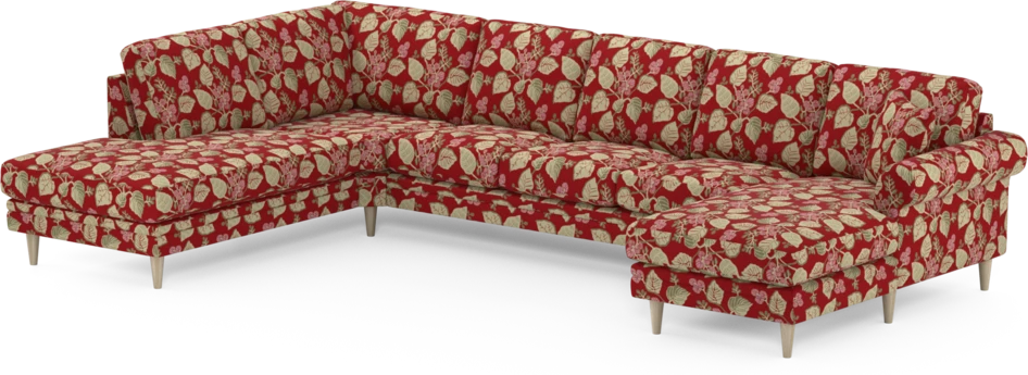 Eden - 3-sits soffa med divan vänster och schäslong höger - Flerfärgad