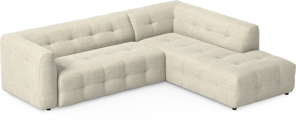 Bella - 3-sits soffa med divan höger - Beige