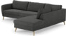 County - 2,5-sits soffa med divan höger - Grå