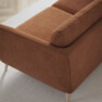 Madison Lux - 2-sits soffa med schäslong vänster - Orange