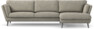 Madison Lux - 3-sits soffa med schäslong höger - Vit