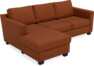 Friday - 3-sits soffa med schäslong vänster - Orange