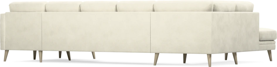 Eden - 3-sits soffa med divan vänster och schäslong höger - Vit