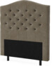 New York välvd - Sänggavel, 90-210 cm - Brun