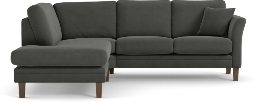 Eden - 2-sits soffa med divan - Grå