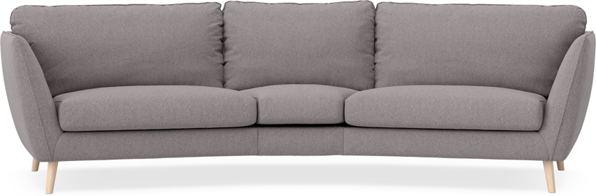 Madison - 3-sits soffa svängd, 90 cm - Grå