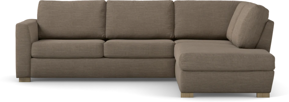 Friday - 2,5-sits soffa med divan höger - Brun