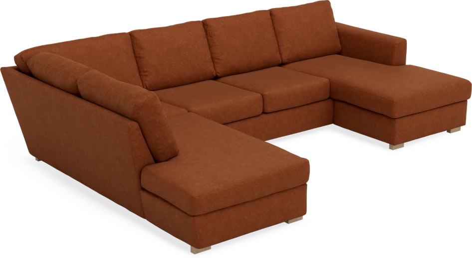 Friday - 3-sits soffa med divan vänster och schäslong höger - Orange