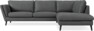 Madison Lux - 3-sits soffa med divan höger - Grå