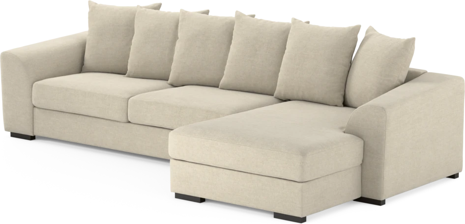 Town - 3-sits soffa med schäslong höger - Beige