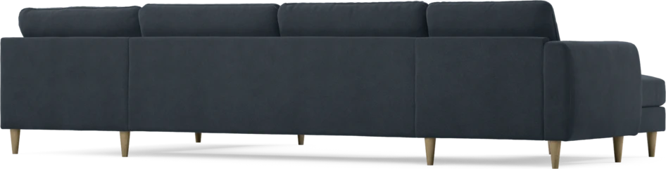 Bridge - 3-sits soffa med schäslong vänster och divan höger - Blå