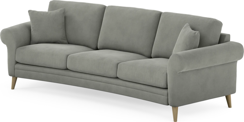 Eden - 3-sits soffa svängd - Grå