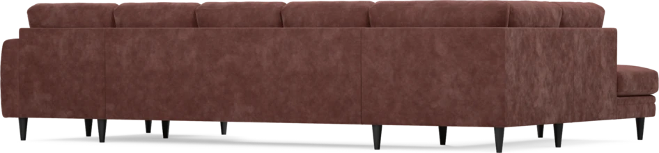 Eden - 3-sits soffa med divan vänster och schäslong höger - Röd