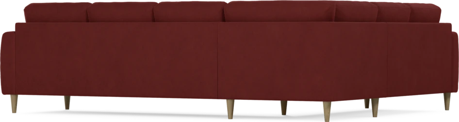 Eden - Hörnsoffa, 2+3-sits - Röd