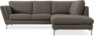 Madison - 2-sits soffa med divan höger - Brun