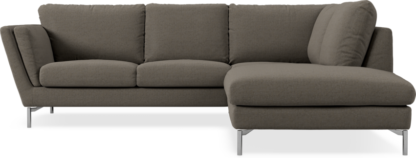 Madison - 2-sits soffa med divan höger - Brun