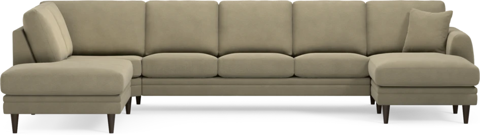 Eden - 3-sits soffa med divan vänster och schäslong höger - Beige