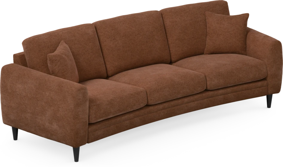Eden - 3-sits soffa svängd - Orange