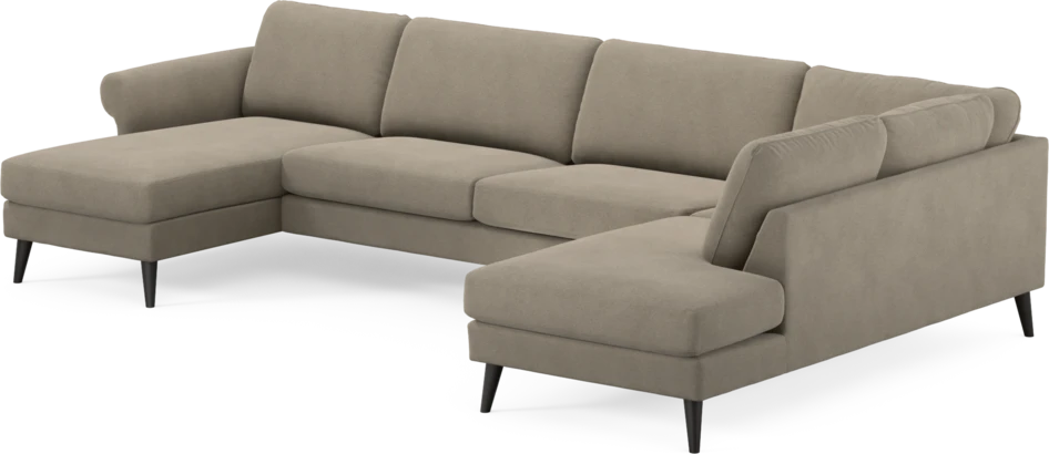 Bridge - 3-sits soffa med schäslong vänster och divan höger - Beige