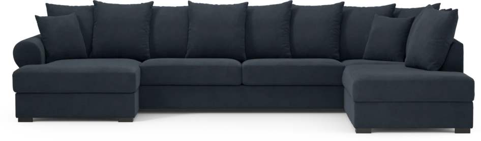 Town - 3-sits soffa med divan höger och schäslong vänster - Blå