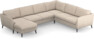 County - Hörnsoffa, 3+2-sits med schäslong vänster - Beige